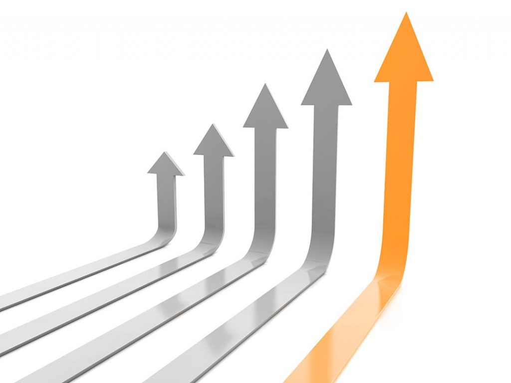 gráfica de flechas para la correcta evaluacion de las acciones e informacion relevantes en servicios indicadores de marketing portada